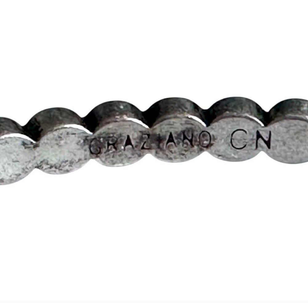 TWO R.J. Graziano CN Signed Silver Tone Bracelets With Bezel Set Rhinestones - Picture 6 of 12